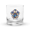 Tremblay Family Crest Rocks Glass