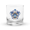 Tucker Family Crest Rocks Glass