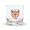 Tuohy Family Crest Rocks Glass