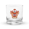 Underwood Family Crest Rocks Glass