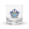 Valdes Family Crest Rocks Glass