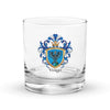 Varga Family Crest Rocks Glass