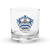 Vargas Family Crest Rocks Glass