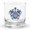 Velasquez Family Crest Rocks Glass
