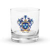 Vincent Family Crest Rocks Glass