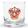 Wallace Family Crest Rocks Glass