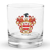 Washington Family Crest Rocks Glass