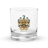 Williamson Family Crest Rocks Glass