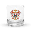Willis Family Crest Rocks Glass
