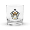 Young Family Crest Rocks Glass - Irish origin