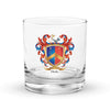 Hale Family Crest Rocks Glass