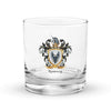 Rumsey Family Crest Rocks Glass
