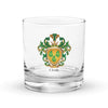 Clark Family Crest Rocks Glass