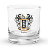 Taylor Family Crest Rocks Glass