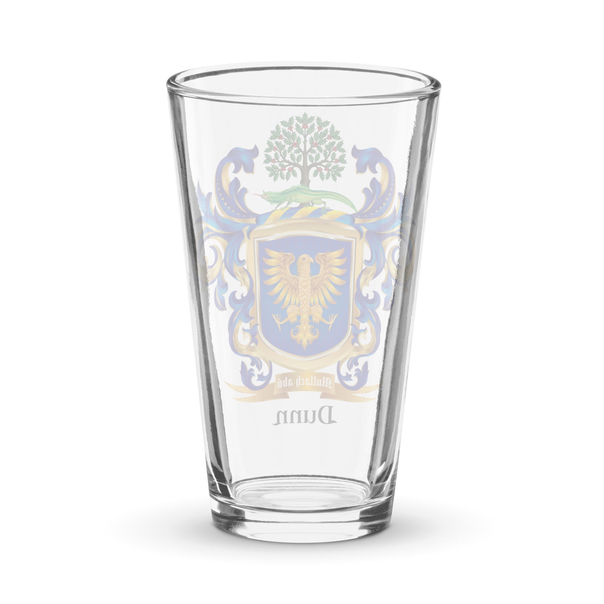 Dunn Family Crest beer glass-Family Crests Store