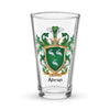 Ahern Family Crest beer glass