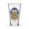 Alvarado Family Crest beer glass