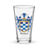 Alvarez Family Crest beer glass