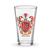 Armstrong Family Crest beer glass