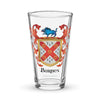 Barnes Family Crest beer glass