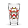 Behan Family Crest beer glass