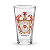 Belanger Family Crest beer glass