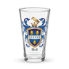 Bell Family Crest beer glass