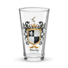 Binchy Family Crest beer glass