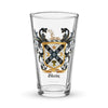 Blair Family Crest beer glass