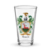 Bowen Family Crest beer glass