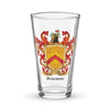 Bowman Family Crest beer glass