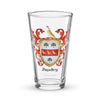 Bradley Family Crest beer glass