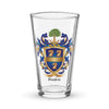 Burton Family Crest beer glass