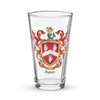 Byrne Family Crest beer glass