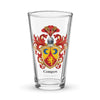 Campos Family Crest beer glass