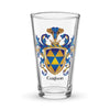 Carlson Family Crest beer glass