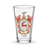 Carthy Family Crest beer glass