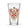 Casey Family Crest beer glass