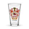 Cavanagh Family Crest beer glass