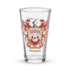 Chapman Family Crest beer glass
