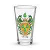Cleary Family Crest beer glass