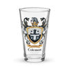 Coleman Family Crest beer glass
