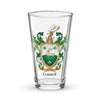 Connell Family Crest beer glass