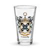 Connolly Family Crest beer glass