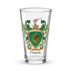 Connor Family Crest beer glass