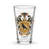 Corbett Family Crest beer glass