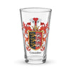 Considine Family Crest beer glass