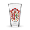 Castillo Family Crest beer glass