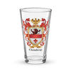 Chambers Family Crest beer glass