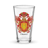Chavez Family Crest beer glass - the five keys